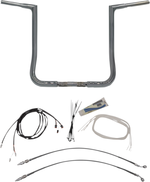 1-1/4(r) Ez Install Flat Top Handlebar Kit Silver, 1, nordicamoto.ro