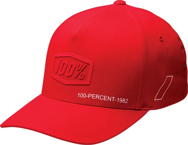 Sapca 100% Shadow Flexfit Red-1