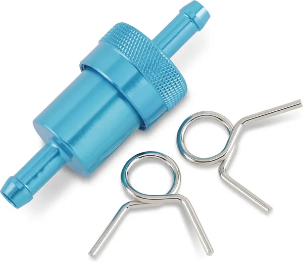 Anodized Aluminum Fuel Filter Blue-0