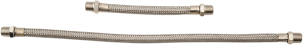 Stainless Steel Braided Rocker Oil Line Set Stainless Steel, 1, nordicamoto.ro