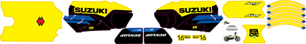 Stacyc Stability 16(r) Cycle Brushless Graphic Kit Yellow, 1, nordicamoto.ro