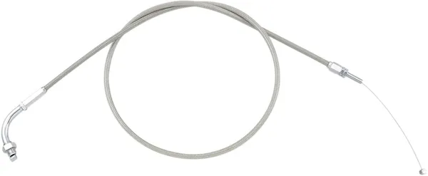 Armor Coat Stainless Steel Throttle/idle Cable For Cruisers Silver-0