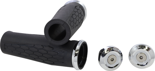 Hex Grips Silver, 2, nordicamoto.ro