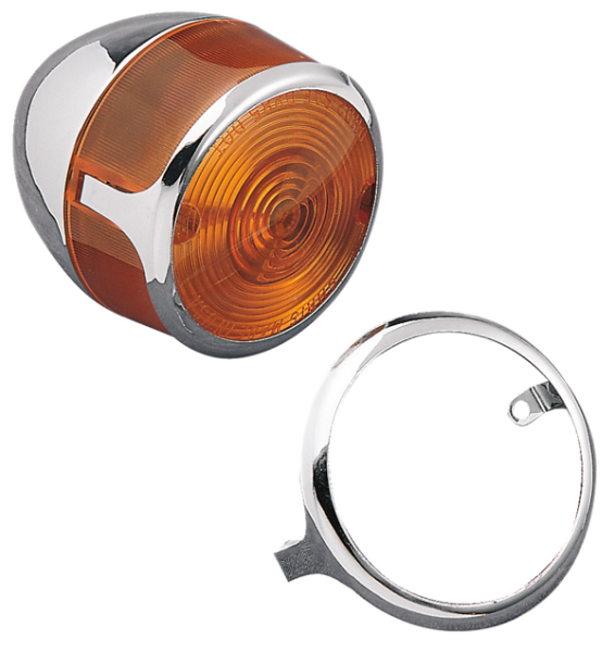 Turn Signal Lens Trim Rings Chrome, 1, nordicamoto.ro