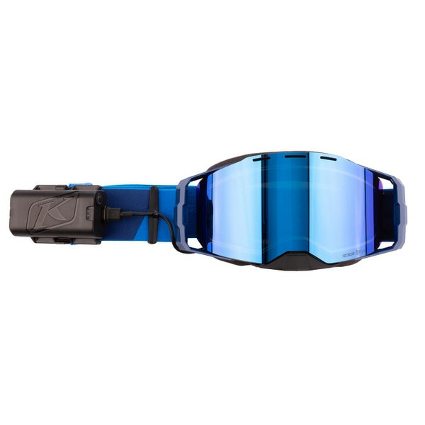 Ochelari cu lentila incalzita Snowmobil Klim Edge eFire Slope Black Light Yellow Tint-5