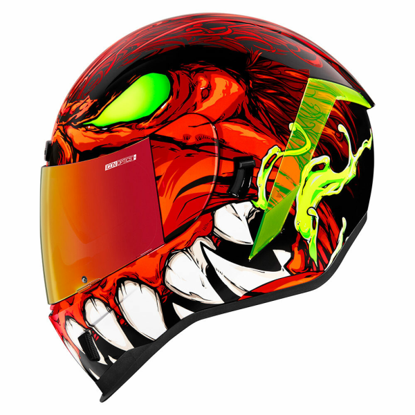 Casca Icon Airform™ Manik'R Black/Fluorescent Green/Red/White XS, 2, nordicamoto.ro