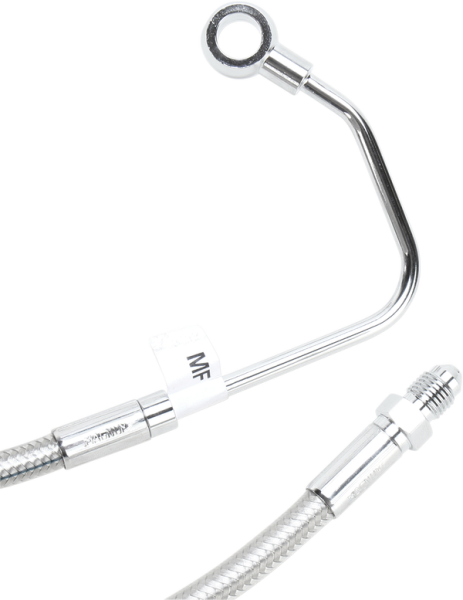 Designer Series Dot Abs-specific Mid Brake Line Kit Silver, Polished, 1, nordicamoto.ro