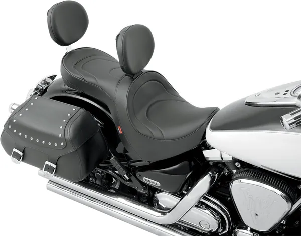 Low-profile Touring Seat With Ez Glide Ii Backrest Option Black-3
