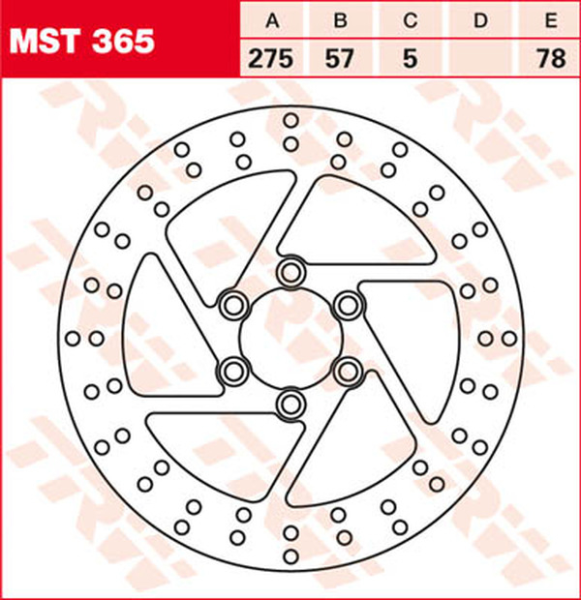 Disc de frână fix, rotund, 250–299 mm, 1, nordicamoto.ro