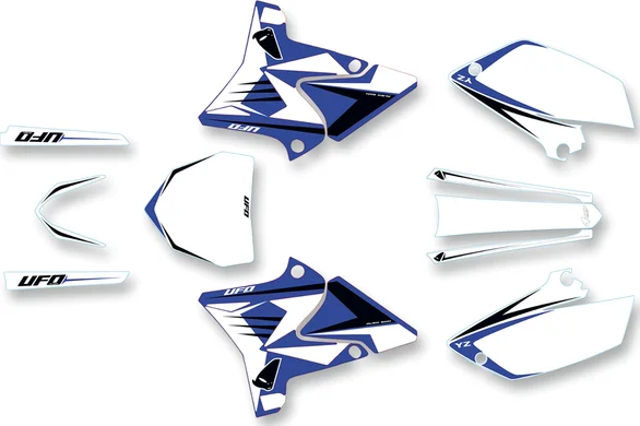 Set complet de caroserie restilizat, albastru, alb, 1, nordicamoto.ro