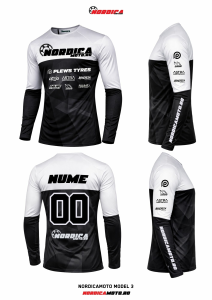 Tricou Nordica – Model 3 Negru, 5, nordicamoto.ro