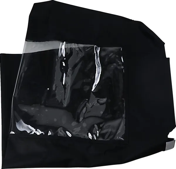 Utv Rear Windscreen Black -1