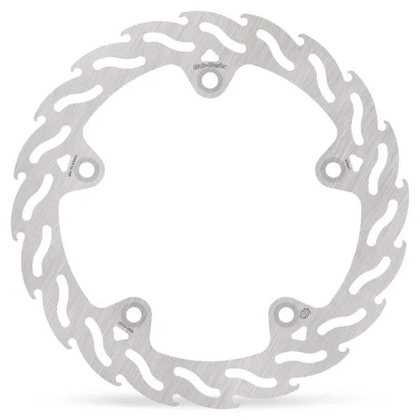 Flame Series Fixed Rotor Silver, Stainless Steel