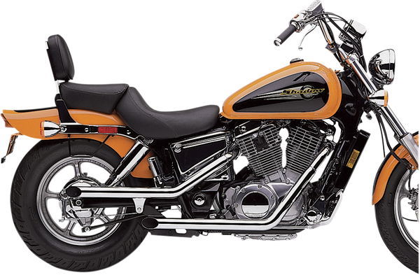 Drag Pipes Exhaust System Chrome, 1, nordicamoto.ro