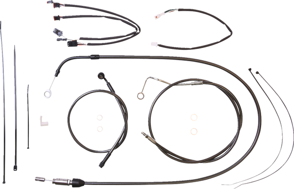 Black Pearl Designer Handlebar Installation Kit Black, 2, nordicamoto.ro