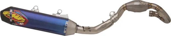 Factory 4.1 Rct Exhaust System Anodized Blue-1