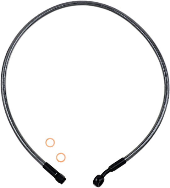 Braided Front Brake Line Black Pearl Oversize [+102 mm (4'')], 1, nordicamoto.ro