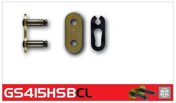 415h Heavy Duty Drive Chain Connecting Link Gold-0