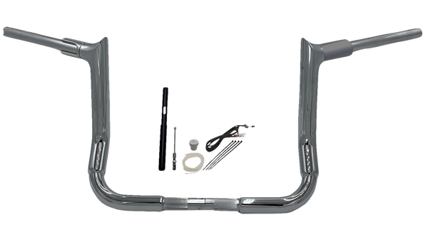 1-1/2(r) Ez Install Pointed Top Handlebar Kit Silver, 1, nordicamoto.ro
