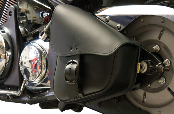Leather Swingarm Bag Black, 2, nordicamoto.ro