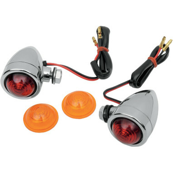 Mini Deuce Marker Lights Chrome, 1, nordicamoto.ro