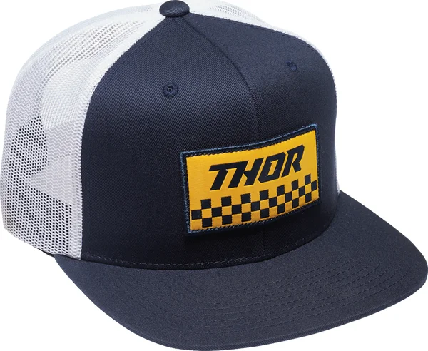 Hat Thor S23 Checkr Nv/wh Blue ONE SIZE, 1, nordicamoto.ro