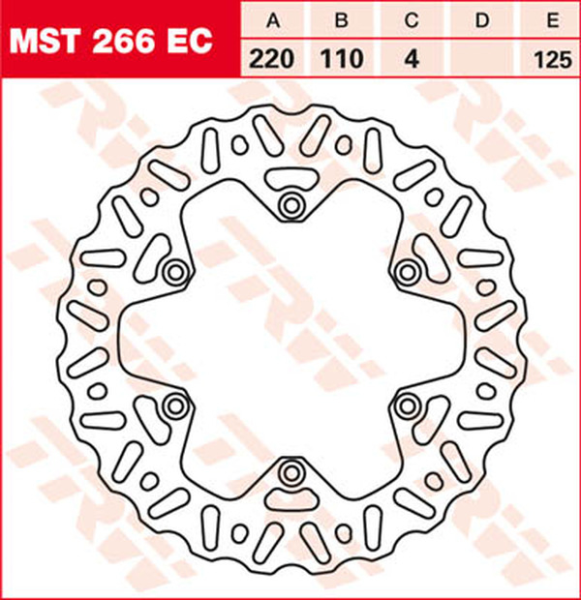 Ec Cross Design Brake Rotor, 1, nordicamoto.ro