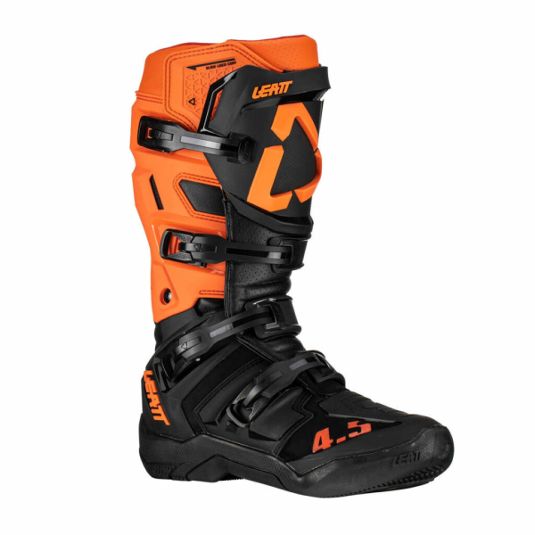 Cizme Leatt 4.5 Black/Orange-0