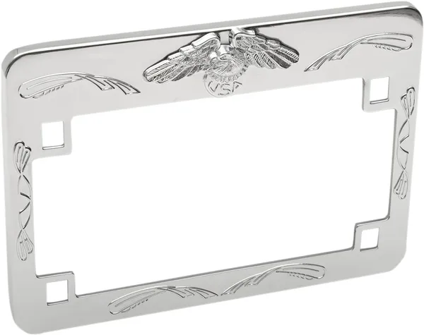 Eagle License Plate Frame Chrome-0