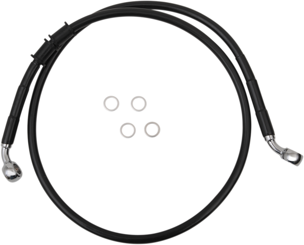 Extended Length Brake Line Black, Vinyl Coated Oversize [+51 mm (2'')], 1, nordicamoto.ro