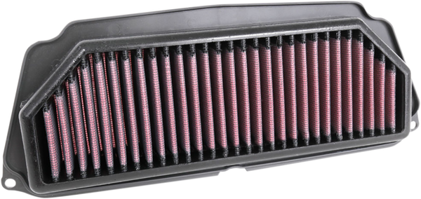 High-flow Air Filter Black, Red, 1, nordicamoto.ro