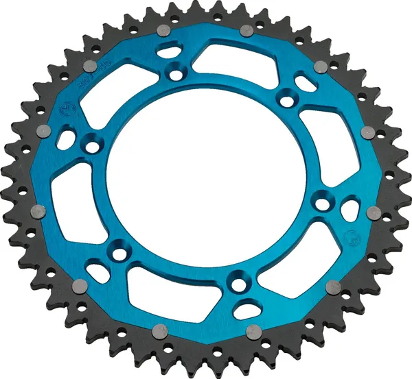 MOOSE RACING Dual Sprocket Blue -0