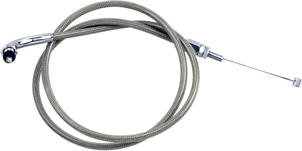 Armor Coat Stainless Steel Throttle/idle Cable For Cruisers Silver-0