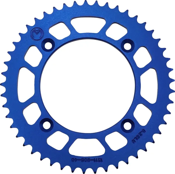 MOOSE RACING Rear Aluminum Sprocket Blue 
