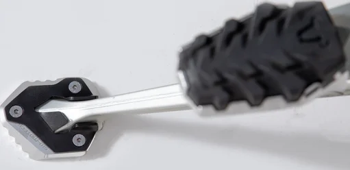 Extensie pentru piciorul suportului lateral, negru, argintiu, 1, nordicamoto.ro