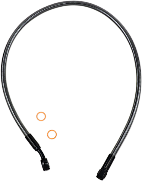 Braided Front Brake Line Black, Black Pearl Standard, 2, nordicamoto.ro