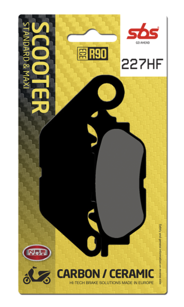 Hf Street Ceramic Organic Brake Pads, 1, nordicamoto.ro