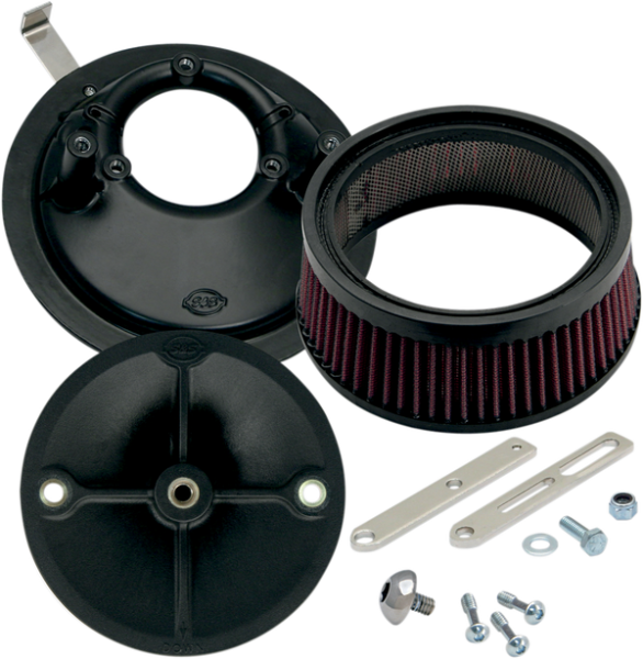 Super Stock Stealth Air Cleaner Kit Black, 1, nordicamoto.ro