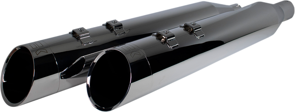 4-1/2(r) Hp-plus® Slip-on Mufflers Silver, Chrome, 1, nordicamoto.ro