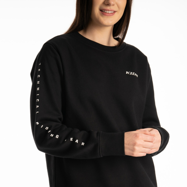 Bluza Dama Klim Morgan Ridge Crew Wisteria - Black-6