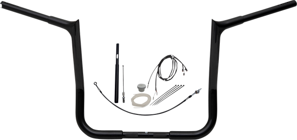 1-1/4(r) Ez Install Pointed Top Handlebar Kit Black, 1, nordicamoto.ro