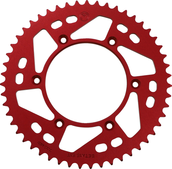 MOOSE RACING Rear Aluminum Sprocket Red -1