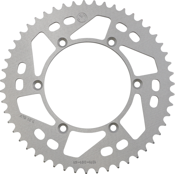 MOOSE RACING Rear Aluminum Sprocket Silver -0