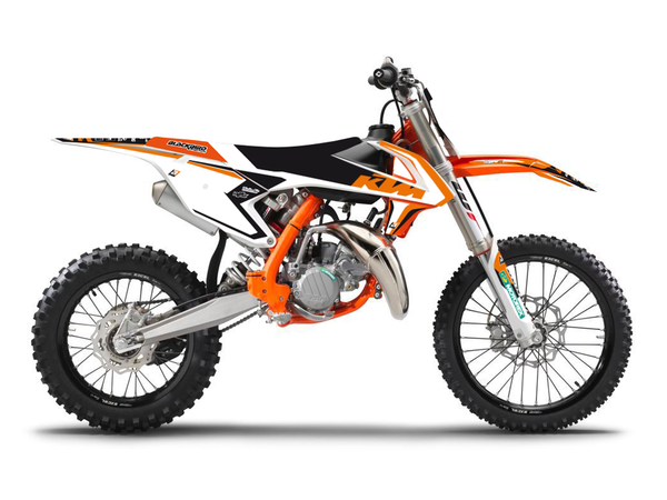 Graphics Kit With Seat Cover Black, Orange, 1, nordicamoto.ro