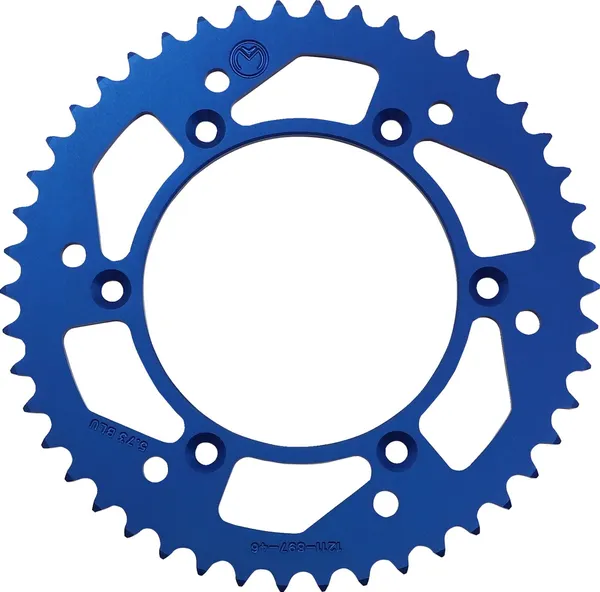 MOOSE RACING Rear Aluminum Sprocket Blue 