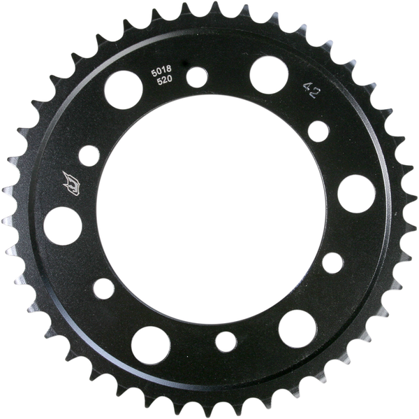 Lightweight Steel Sprocket Black, Zinc, 1, nordicamoto.ro