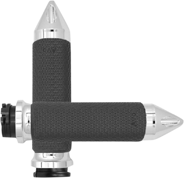 Vibration Dampening Memory Foam Grips Silver, 1, nordicamoto.ro