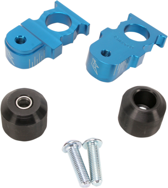 Axle Block Sliders Blue, 1, nordicamoto.ro