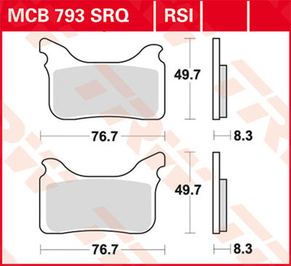 Rsi Series Sindered Off-road Race Brake Pads, 2, nordicamoto.ro