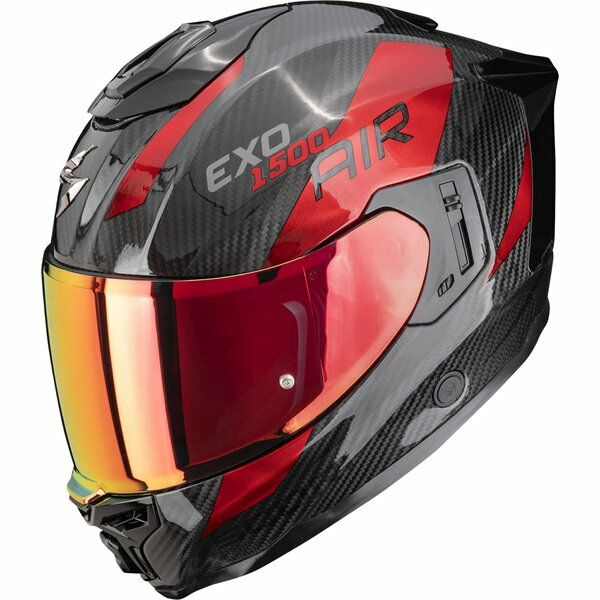 Casca integrala SCORPION EXO-1500 CARBON AIR PLATTED XXL Negru/Rosu